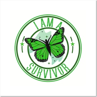 I am a Survivor - Green Posters and Art